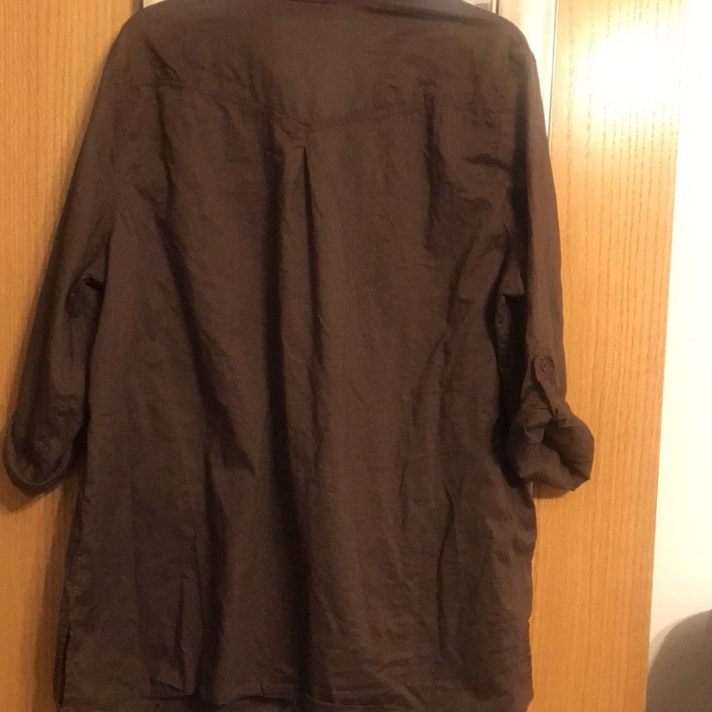 Brown blouse Brina & Em 18/20 W - Picture 4 of 6